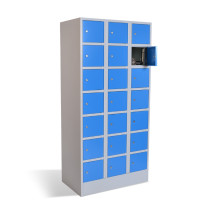 #03 BOXES 21 BLUE – Box mit 21 Fächern zur Aufbewahrung von Wertgegenständen, 1850/900/500 mm