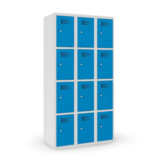 #02 BOXES 12 BLUE - Wertfachschrank, 12 Fächer, 1800/900/500 mm